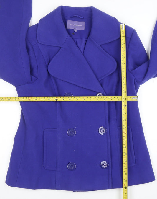 Womens UK Size 14 Autonomy Blue Pea Coat