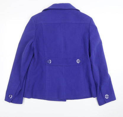 Womens UK Size 14 Autonomy Blue Pea Coat