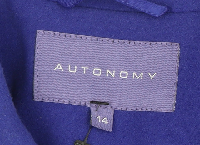 Womens UK Size 14 Autonomy Blue Pea Coat
