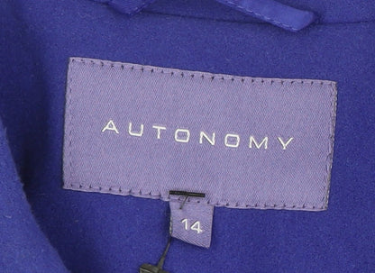 Womens UK Size 14 Autonomy Blue Pea Coat