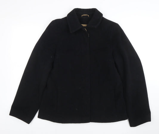 Womens UK Size 14 NL Collection Black Overcoat