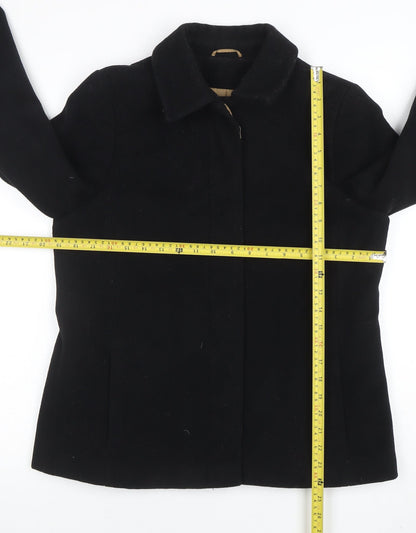 Womens UK Size 14 NL Collection Black Overcoat