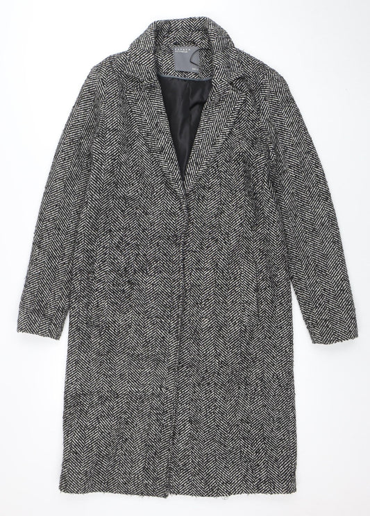 Womens UK Size 10 Papaya Grey Overcoat