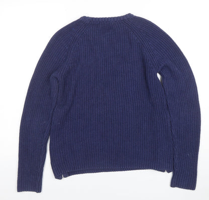 Womens UK Size XS L.O.G.G. Blue Pullover Jumper