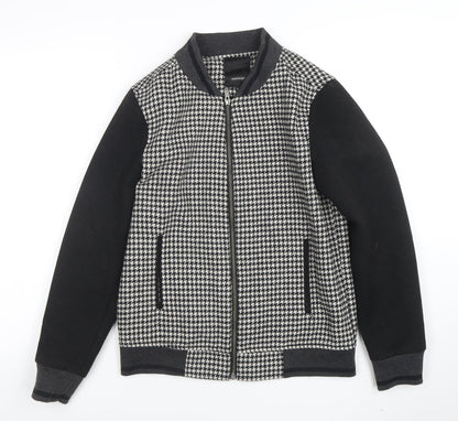 Mens UK Size S Soyaconcept Black Bomber Jacket
