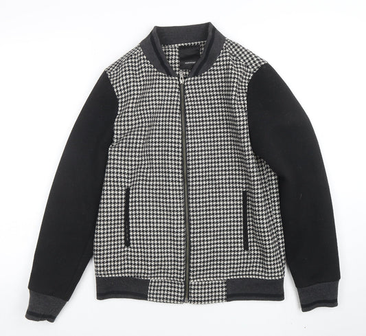 Mens UK Size S Soyaconcept Black Bomber Jacket