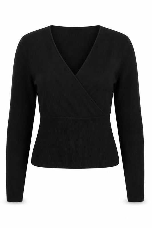 Womens UK Size L Nouveau Edition Black Pullover Jumper