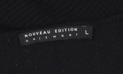 Womens UK Size L Nouveau Edition Black Pullover Jumper