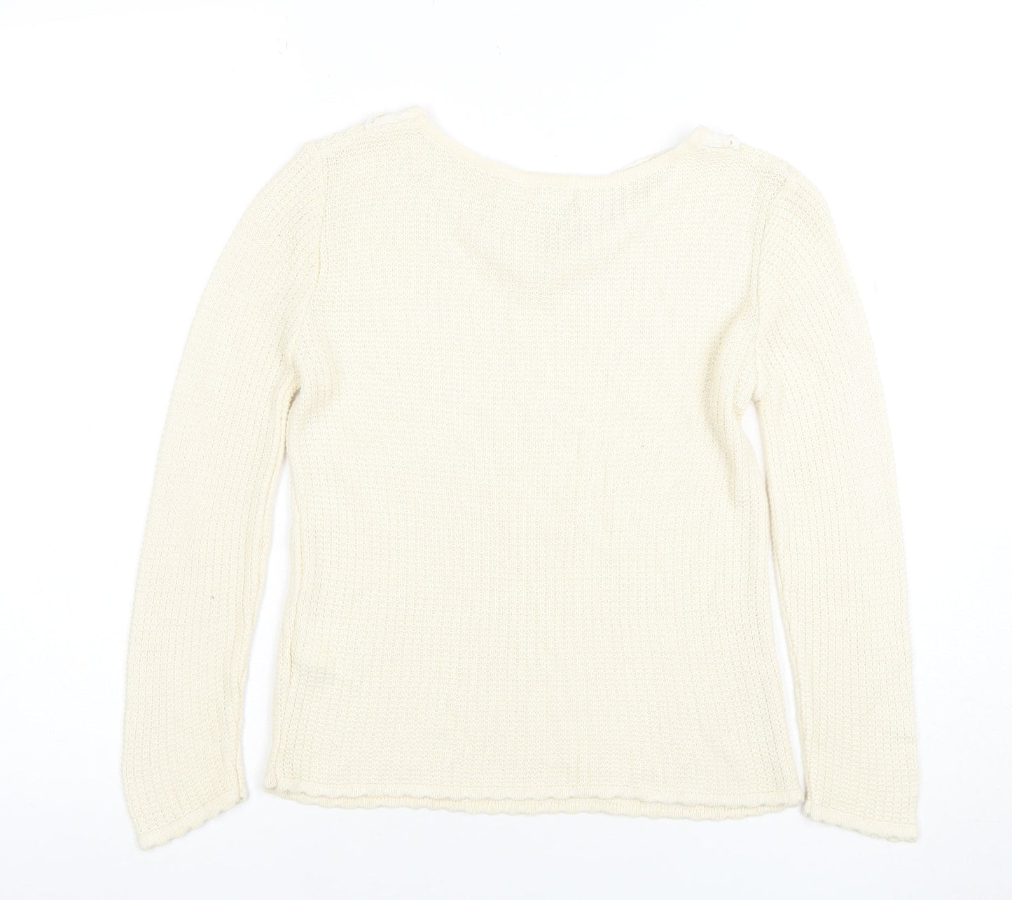 Womens UK Size S River Island Ivory Pullover Jumper