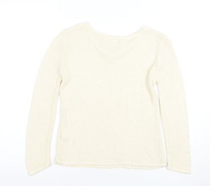 Womens UK Size S River Island Ivory Pullover Jumper