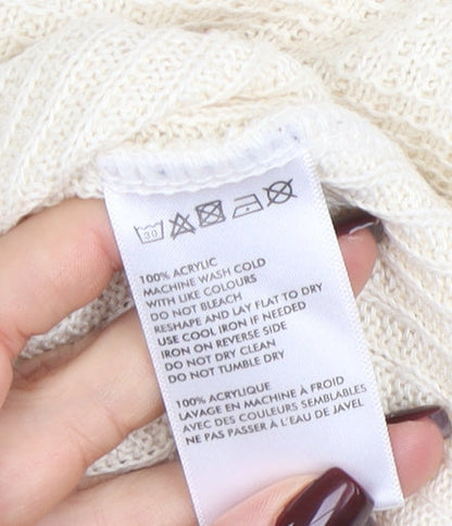 Womens UK Size S River Island Ivory Pullover Jumper