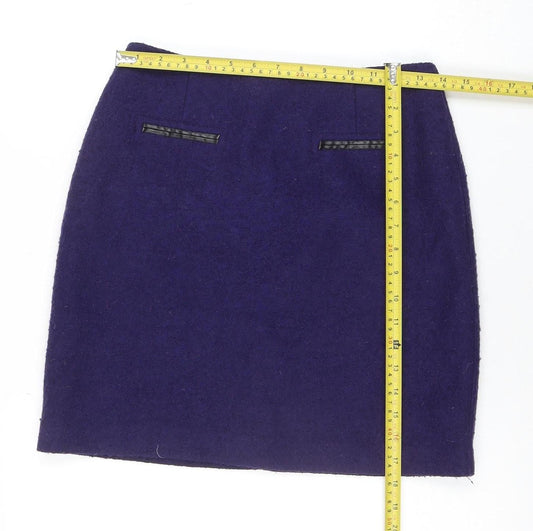 Womens UK Size 8 Marks and Spencer Straight & Pencil Tweed Skirt