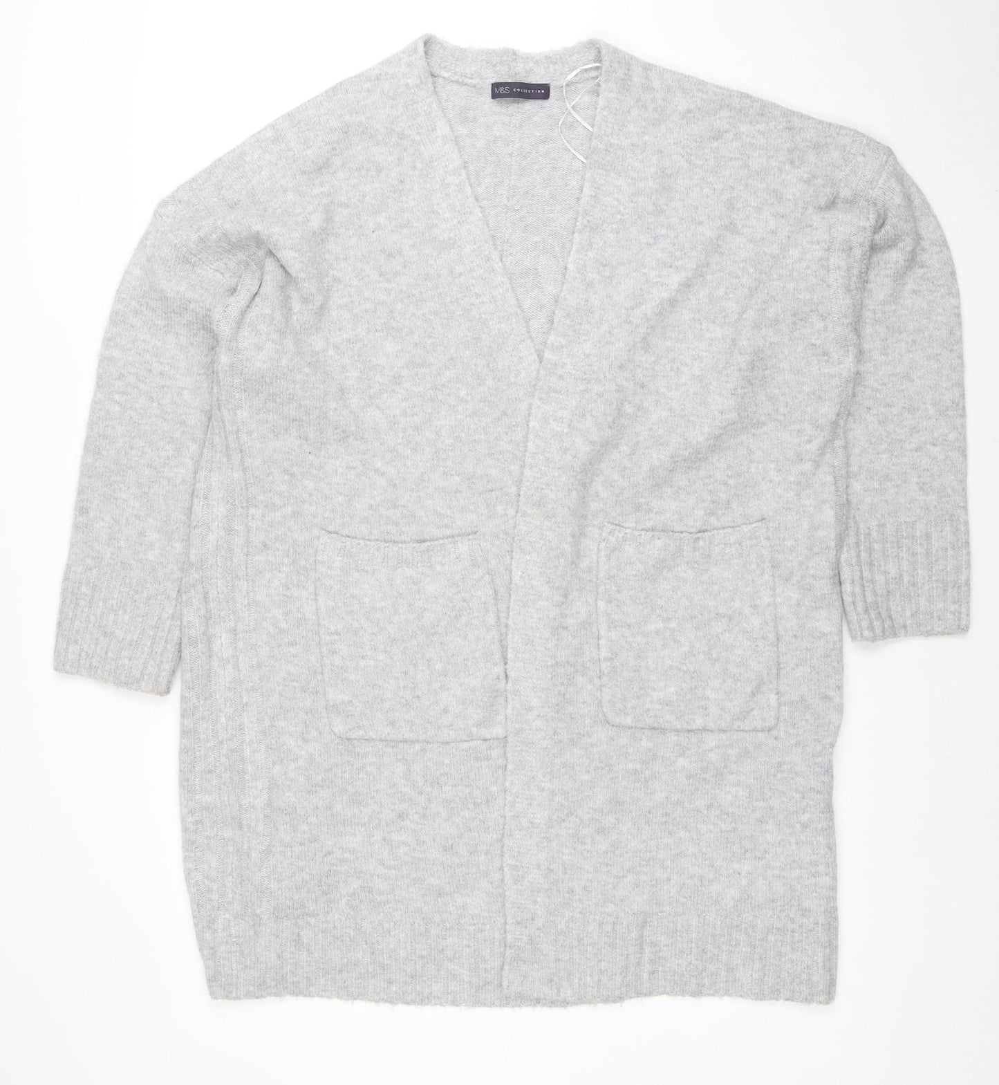 Womens UK Size L Marks and Spencer Grey Cardigan Jumper