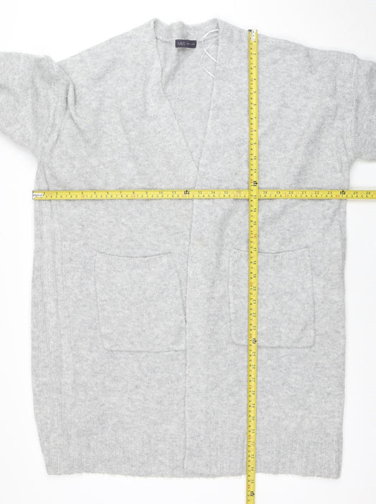 Womens UK Size L Marks and Spencer Grey Cardigan Jumper