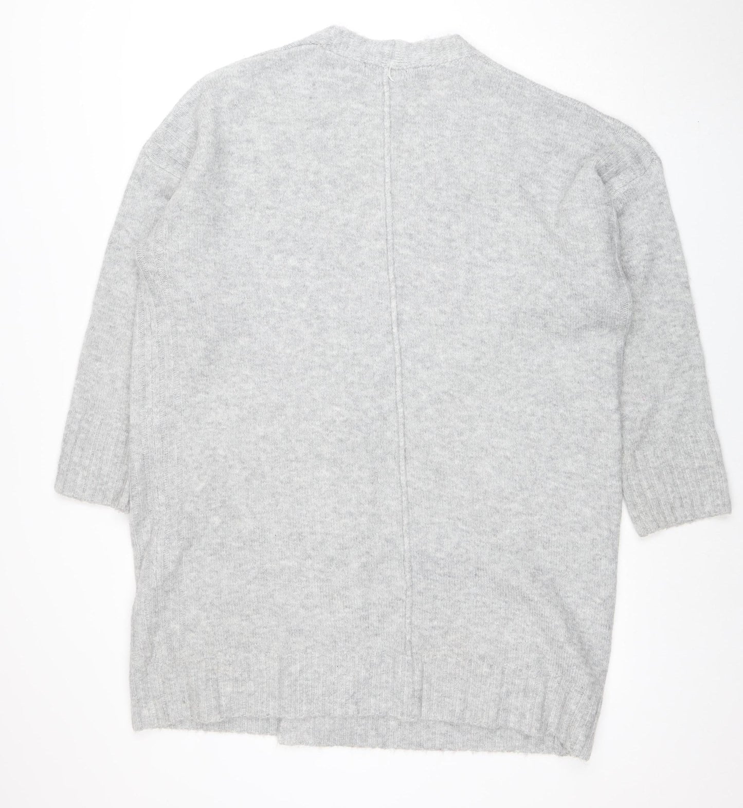 Womens UK Size L Marks and Spencer Grey Cardigan Jumper