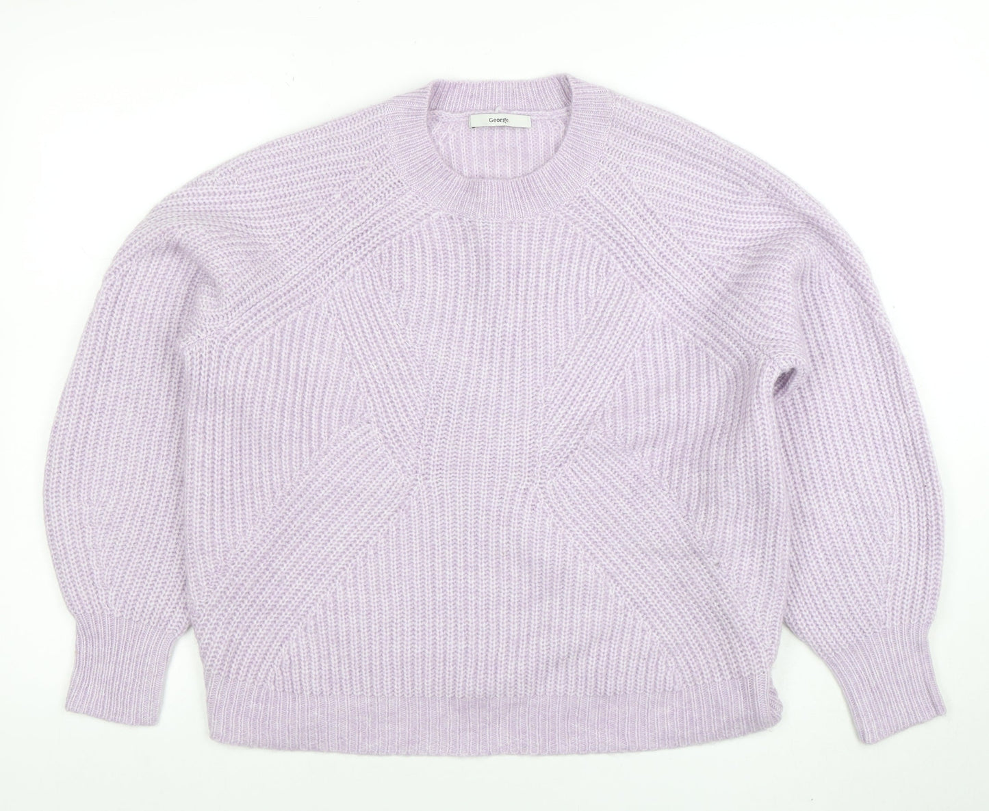 Womens UK Size M George Purple Pullover Jumper