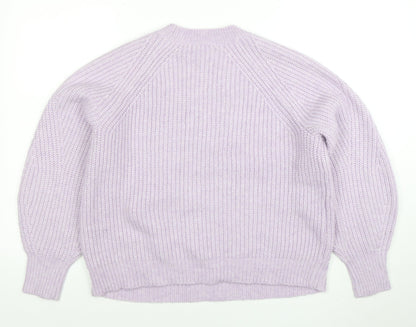 Womens UK Size M George Purple Pullover Jumper
