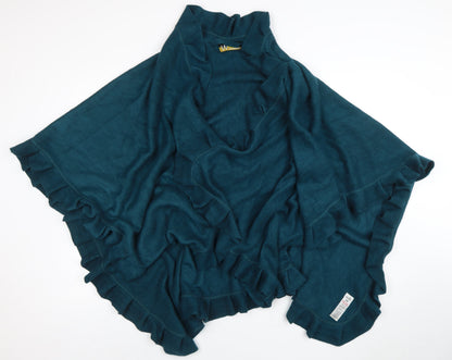 Womens UK Size One Size Wallis Green Cape Jumper