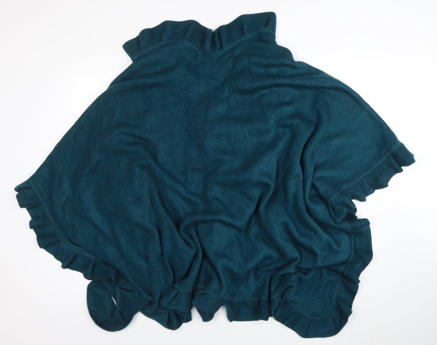 Womens UK Size One Size Wallis Green Cape Jumper