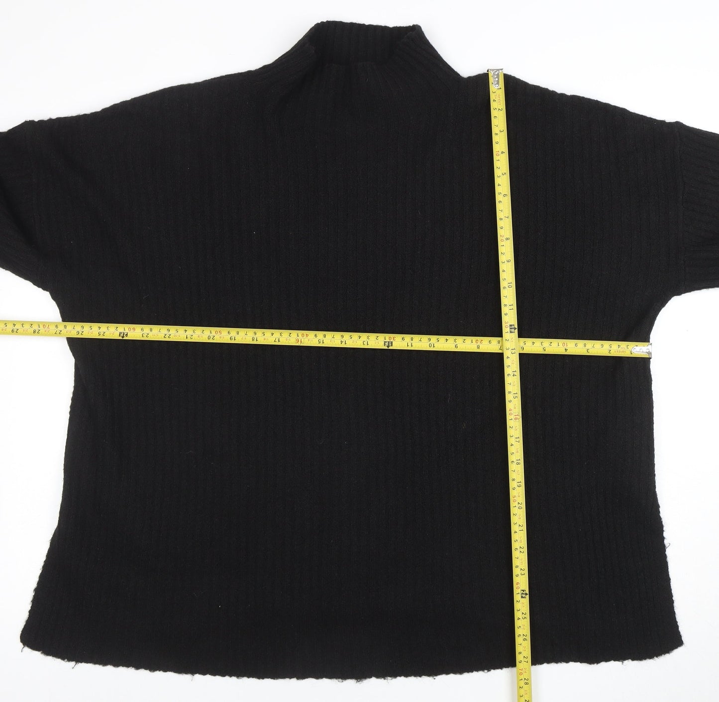 Womens UK Size L PRETTYLITTLETHING Black Pullover Jumper