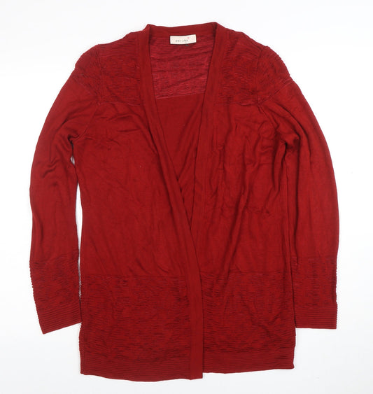 Womens UK Size 14 Marks and Spencer Red Cardigan Jumper
