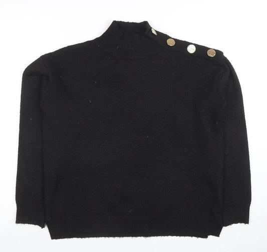 Womens UK Size S Bluoltre Black Pullover Jumper