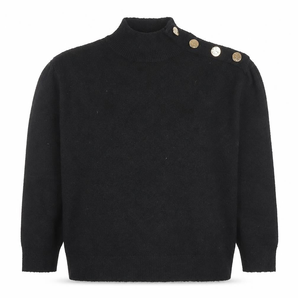 Womens UK Size S Bluoltre Black Pullover Jumper