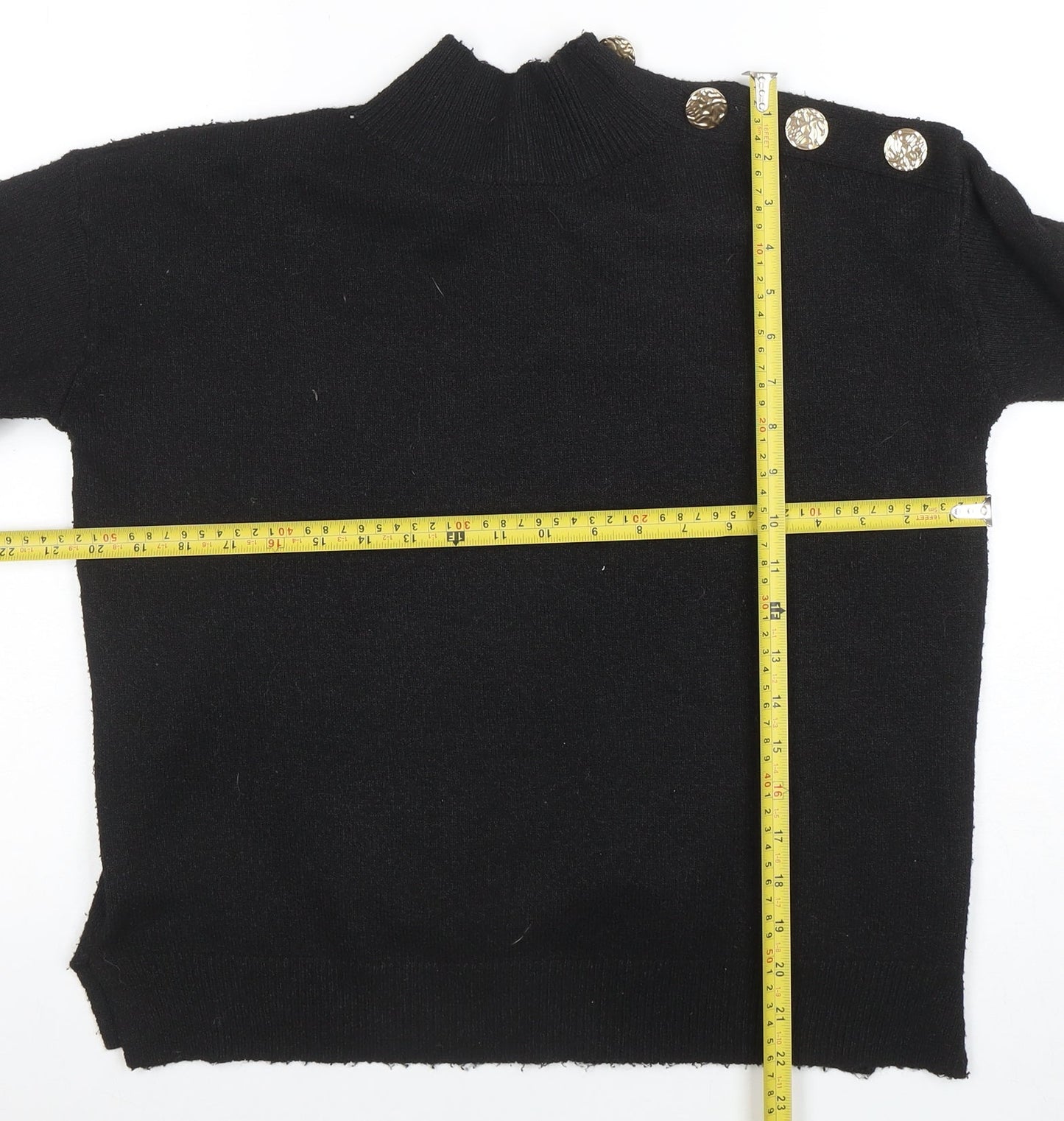 Womens UK Size S Bluoltre Black Pullover Jumper