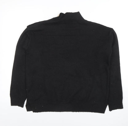 Womens UK Size S Bluoltre Black Pullover Jumper