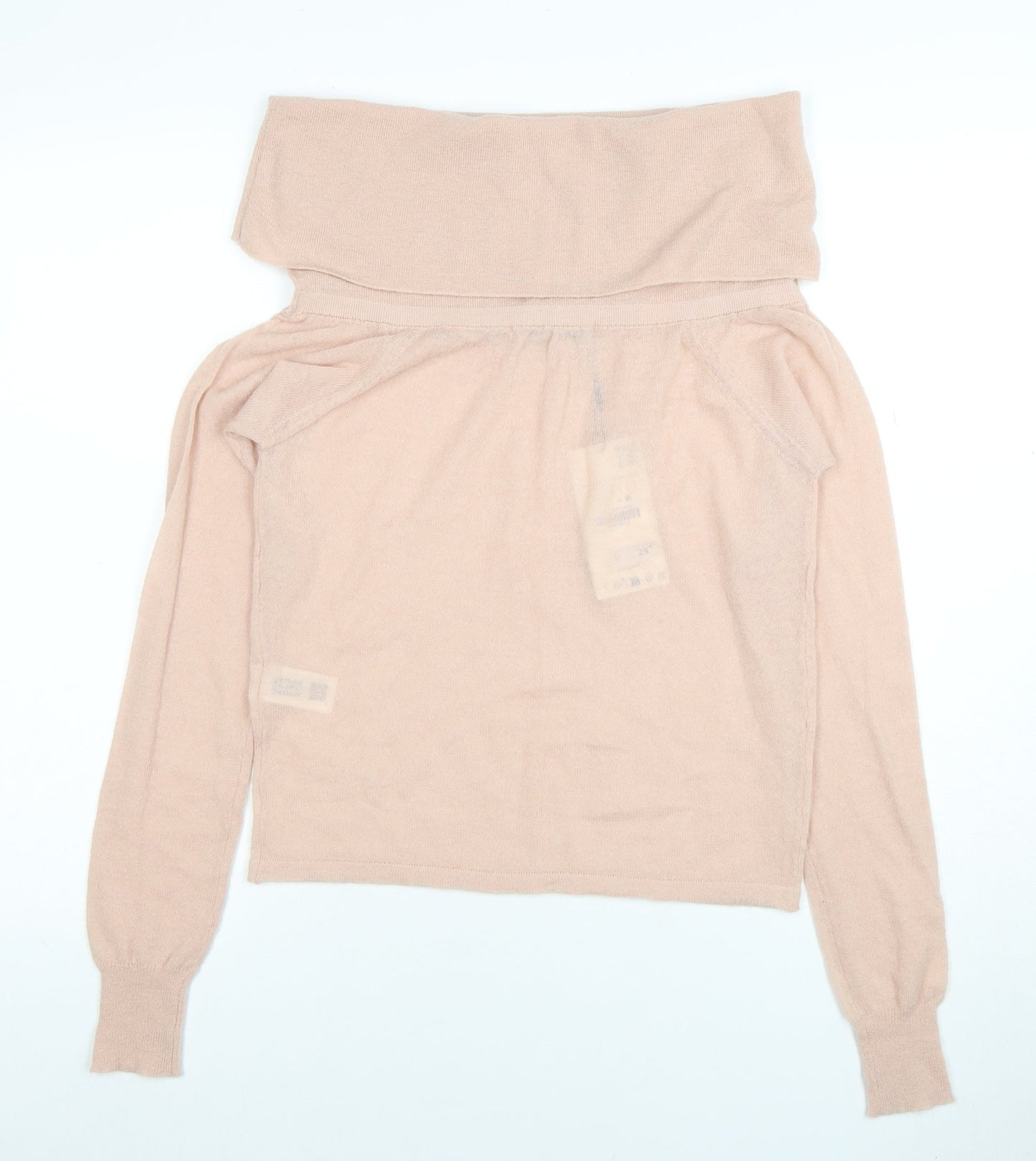 Womens UK Size L Zara Beige Pullover Jumper