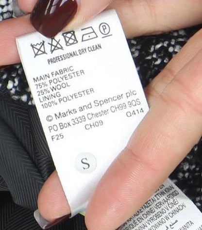 Womens UK Size 12 Marks and Spencer Grey Overcoat