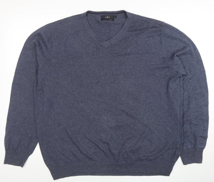 Mens UK Size L Jeff Banks Blue Pullover Jumper