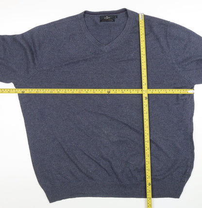 Mens UK Size L Jeff Banks Blue Pullover Jumper