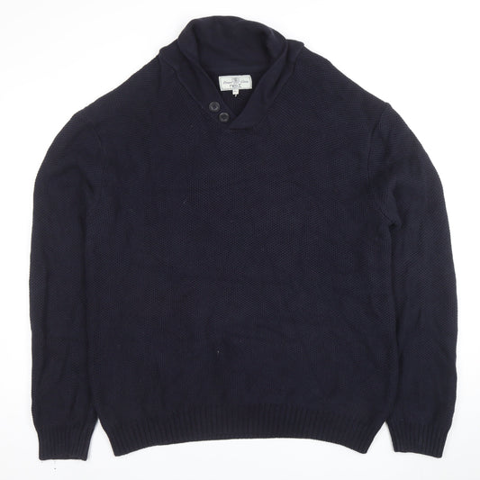 Mens UK Size 2XL NEXT Blue Pullover Jumper