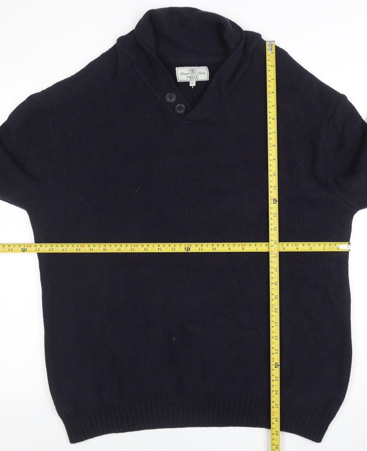 Mens UK Size 2XL NEXT Blue Pullover Jumper
