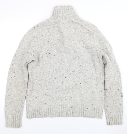 Banana Republic Men's Grey Wool Alpaca High Neck Pullover Jumper M