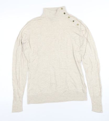 Womens UK Size M H&M Beige Pullover Jumper