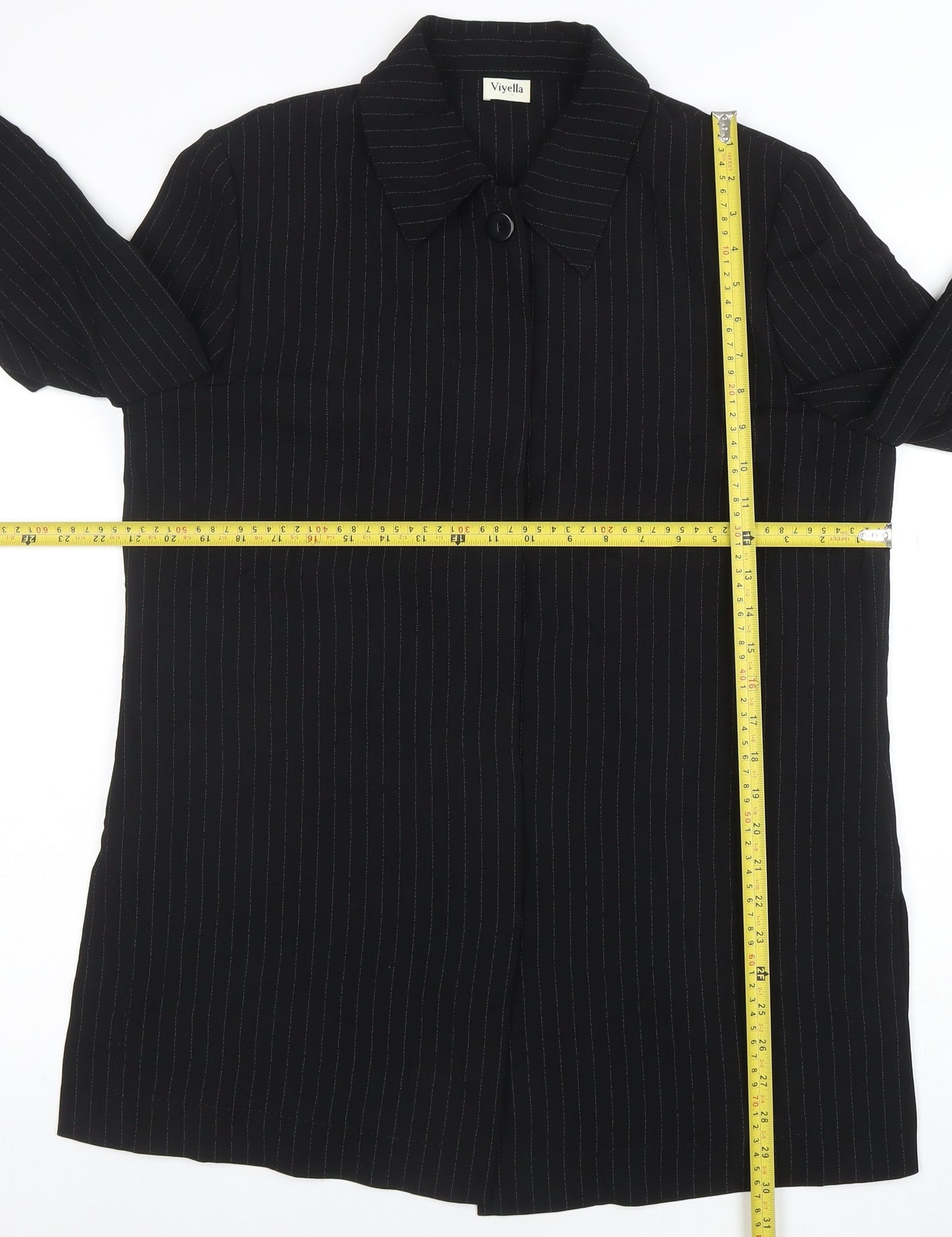 Womens UK Size 14 Viyella Regular Black Blazer