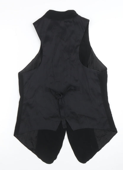 Womens UK Size S AwA Black Tunic Blouse