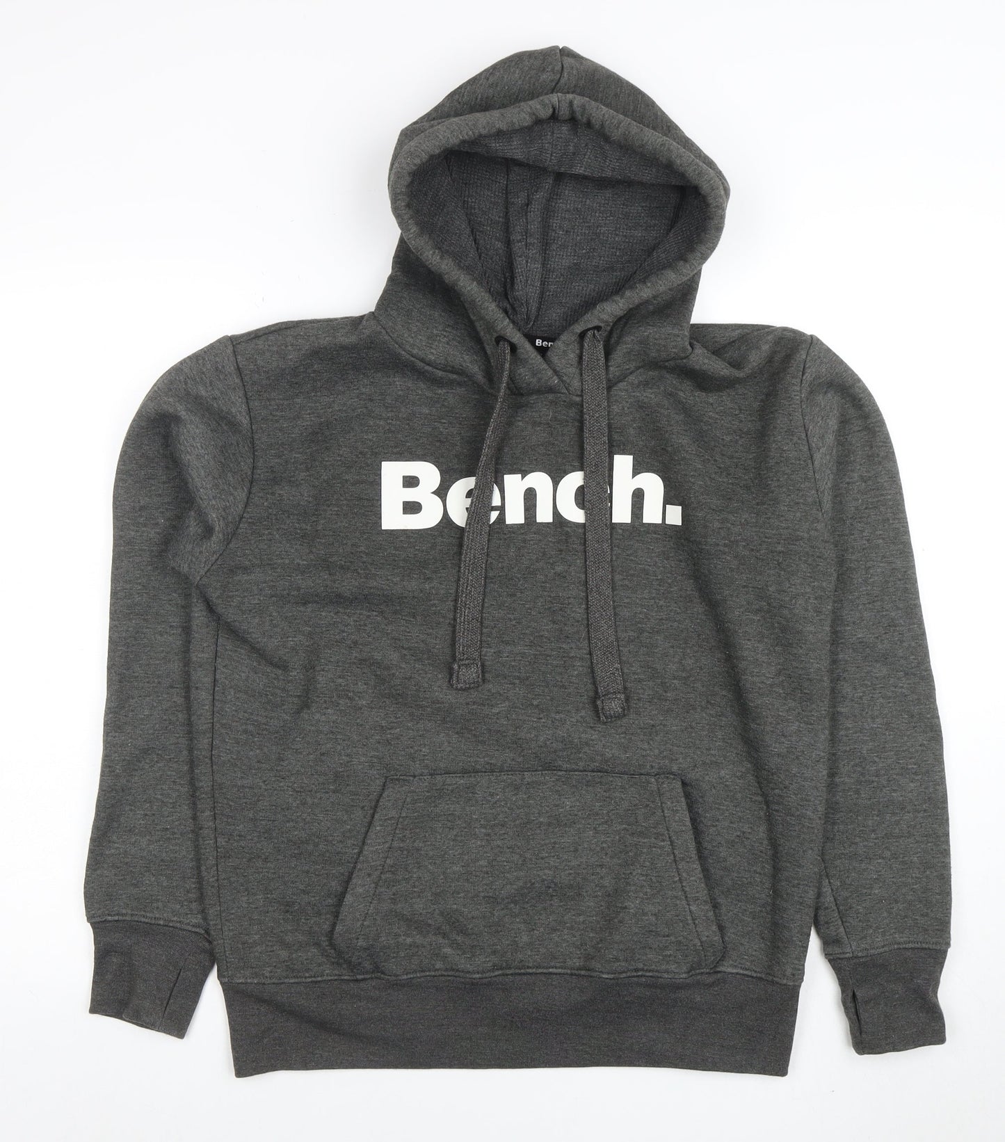 Mens UK Size L Bench Grey Pullover Hoodie