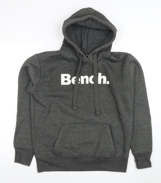 Mens UK Size L Bench Grey Pullover Hoodie