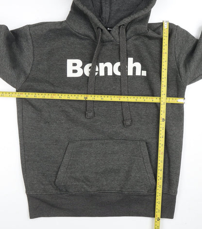 Mens UK Size L Bench Grey Pullover Hoodie