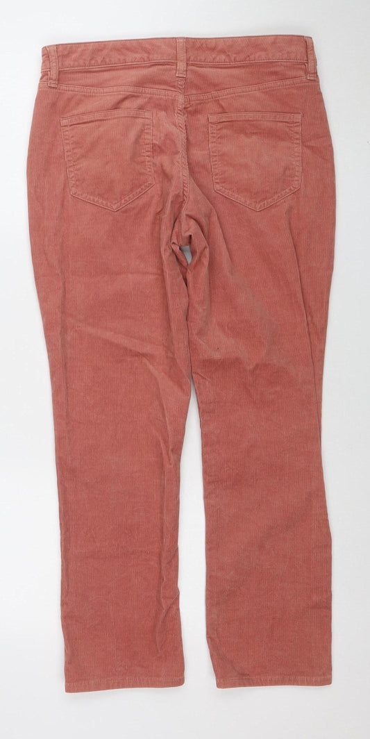 Womens UK Size 12 Lands' End Regular Fit Chino Brown Trousers