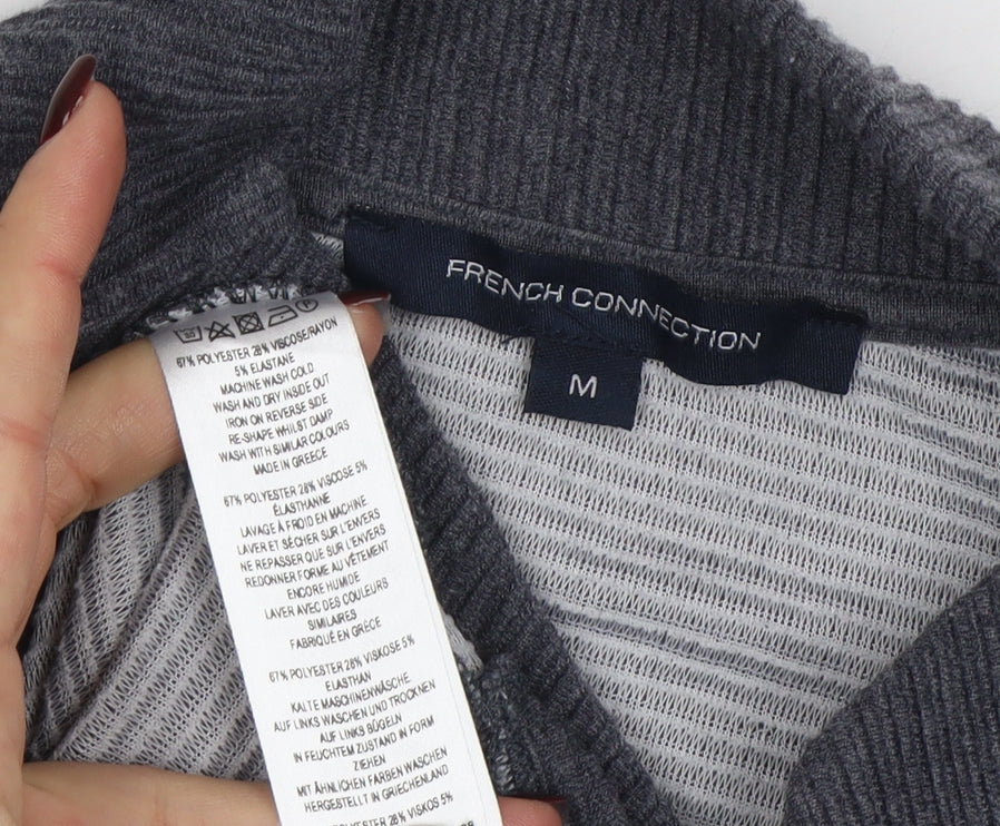 Womens UK Size M French Connection Grey Pullover Jumper