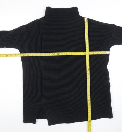 Womens UK Size S French Connection Black Tunic Blouse