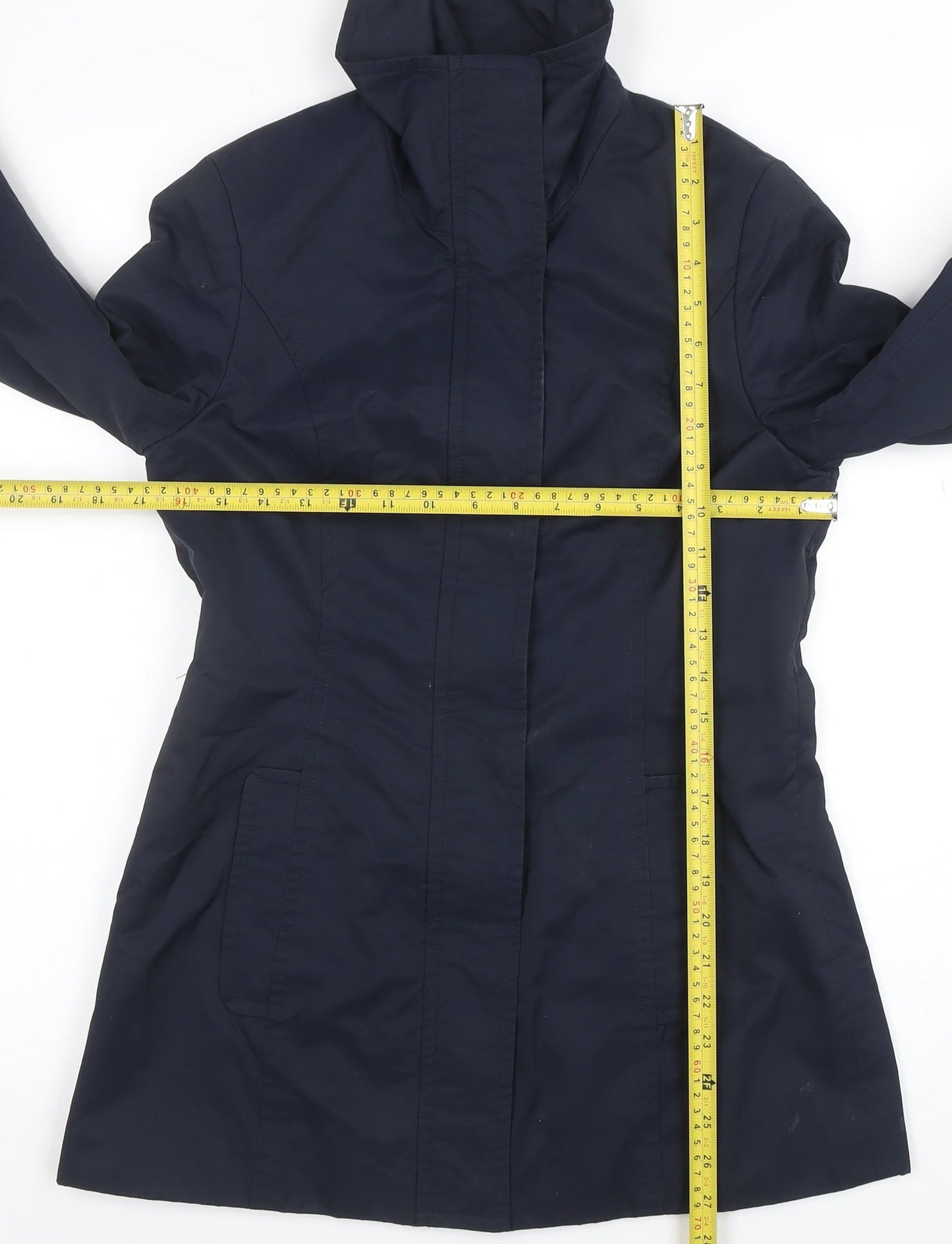 Womens UK Size 6 Precis Petite Blue Trench Coat