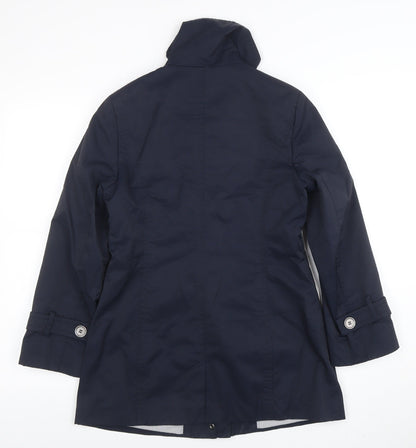 Womens UK Size 6 Precis Petite Blue Trench Coat