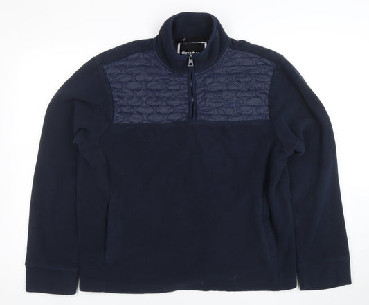 Mens UK Size XL Threadbare Blue Pullover Sweatshirt