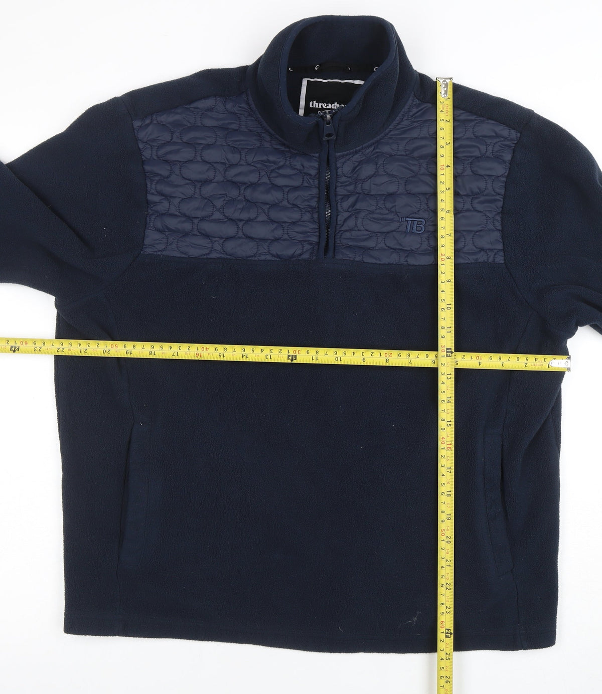 Mens UK Size XL Threadbare Blue Pullover Sweatshirt