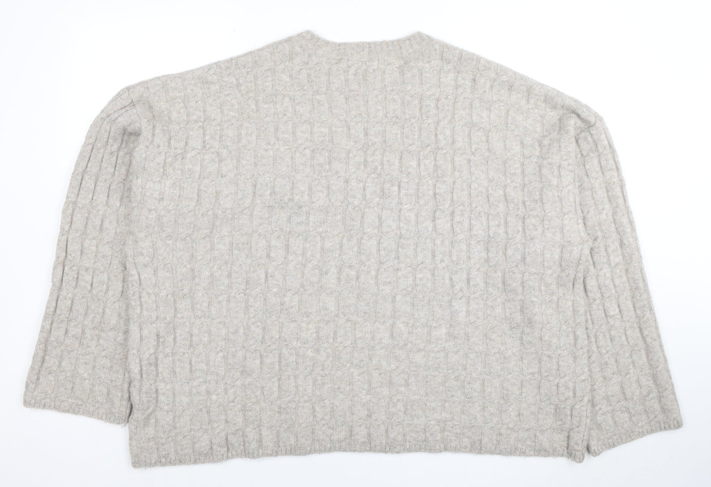 Womens UK Size 14 H&M Beige Pullover Jumper